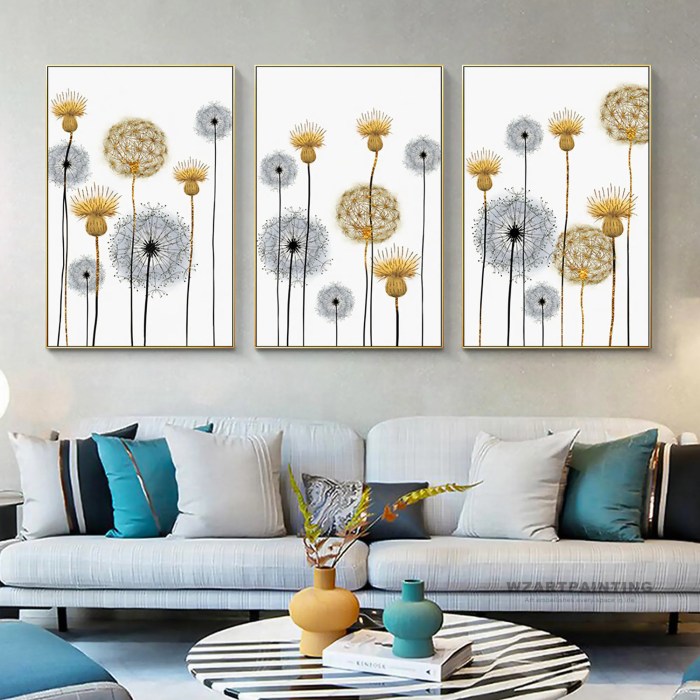 Frame nordic canvas dandelion Frame nordic canvas dandelion